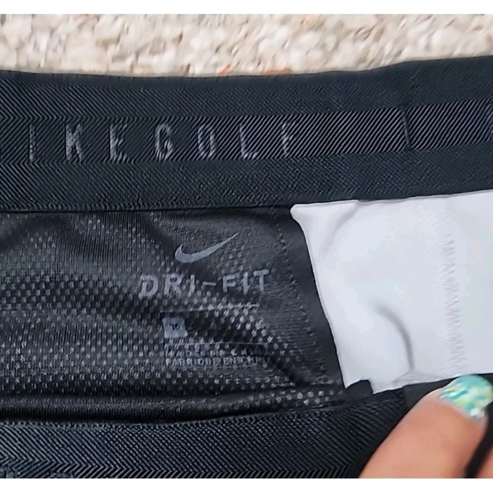 Nike Shorts Men 36 X 9 Gray Chino Flex Slim Performance Golf Belt Buckle Dri-FIT